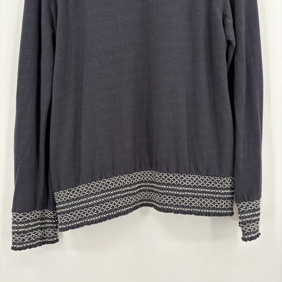 Anthropologie Monrow Smocked Raglan Sweatshirt, Medium, Loungewear Comfort USA - Picture 8 of 11